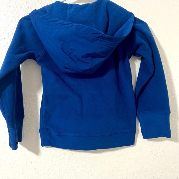 All In Motion Boys XS Micro-fleece Hoodie Thumbhole Cuffs Blue Quarter Zip EUC - Picture 4 of 8